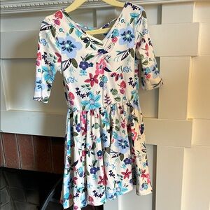 Dotdotsmile Size 3/4 Floral Ballerina Dress